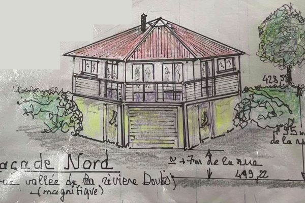 MAISON OCTOGONE SCHEMA FACE NORD