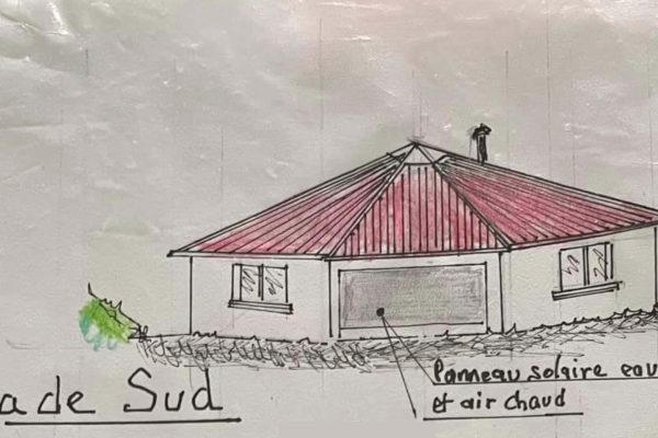 MAISON OCTOGONE SCHEMA FACE SUD